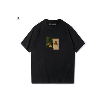 原棉部落  純棉短袖T恤男夏季新款寬松百搭潮流情侶款男士上衣