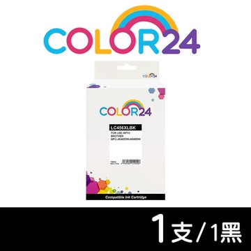 【COLOR24】for BROTHER 黑色 LC456XL-BK LC456XLBK 高容量相容墨水匣 適用：MFC-J4340DW / MFC-J4540DW