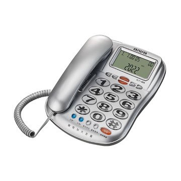 aiwa 愛華 超大字鍵助聽有線電話 銀色  ALT-889