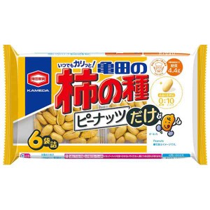 亀田製菓 亀田の柿の種 ピーナッツだけ 6袋詰 135g 12コ入り 2023 08 01発売 (4901313216149)