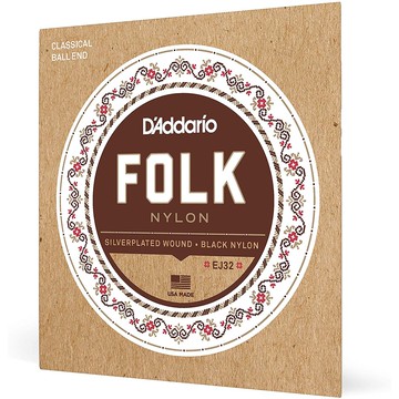 小叮噹的店 D'Addario EJ32 古典吉他弦 尼龍弦 帶球頭 民謠吉他弦 美國製
