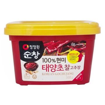 清淨園 Sun Chang 淳倉 韓式辣椒醬 大麥發酵製成 嚴選辣椒製作 香辣不死鹹 不添加色素  500g  1盒