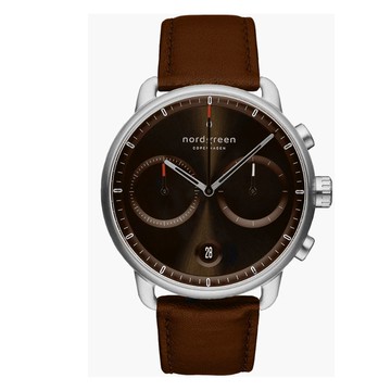 Nordgreen Unika優雅獨特錶帶腕錶42mmPI42SILEBRBS