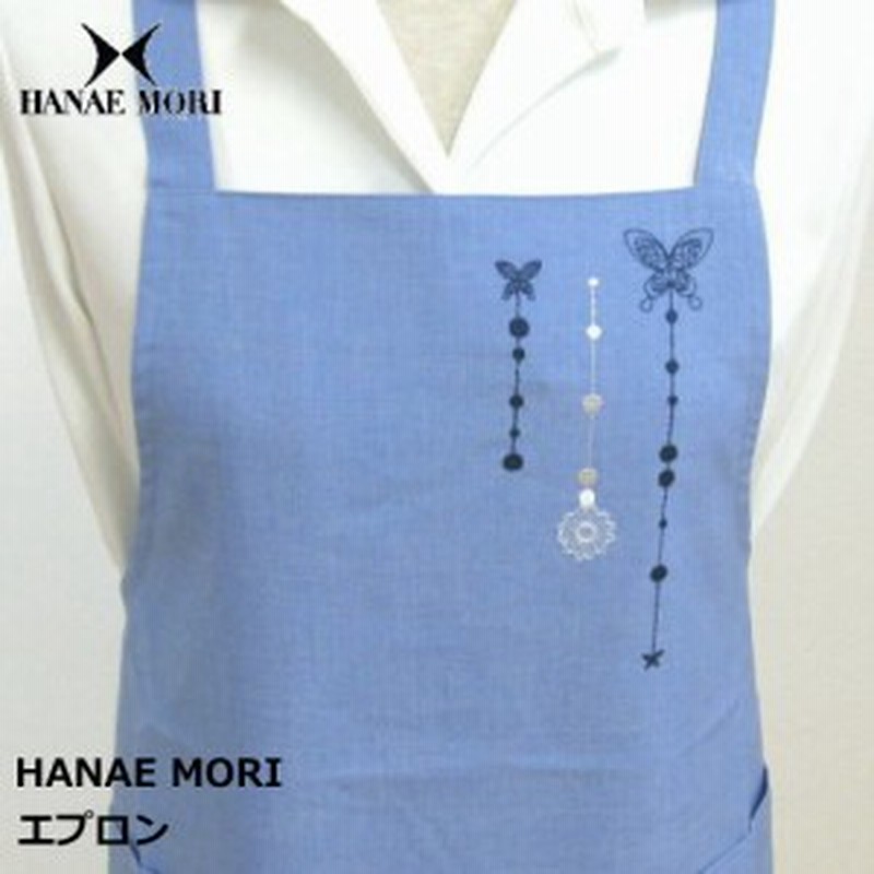 エプロン ブランド Hanae Mori ハナエモリ パピヨンレースストライプ 花柄モチーフのおしゃれでかわいいハナエモリブランドのレディー 通販 Lineポイント最大6 0 Get Lineショッピング