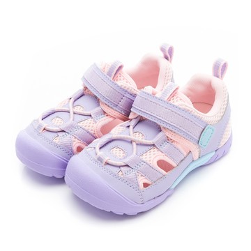 護趾透氣涼鞋-紫粉