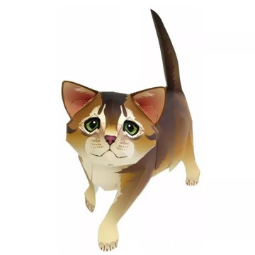 【🌸免運｜當日出貨✈️隔日到🌸】紙紮寵物 阿比西尼亞貓（化給親人與寵物皆可用）寵物金紙 紙紮貓 紙紮屋 元寶 庫錢
