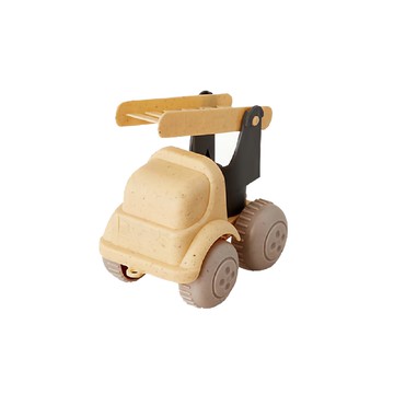 VIKINGTOYS 可愛雲梯車 瑞典品牌 原裝進口 專為幼童設計的安全玩具 通過全球多項檢驗  莫蘭迪色系起司乳酪  1入  1個