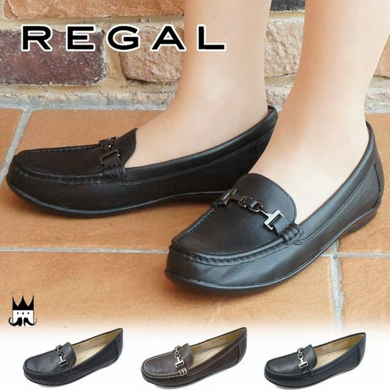 リーガル Regal レディース F19h ドライビングシューズ フラットシューズ ビット付き モカシン スリッポン ヒール約1 5cm 靴 通販 Lineポイント最大0 5 Get Lineショッピング