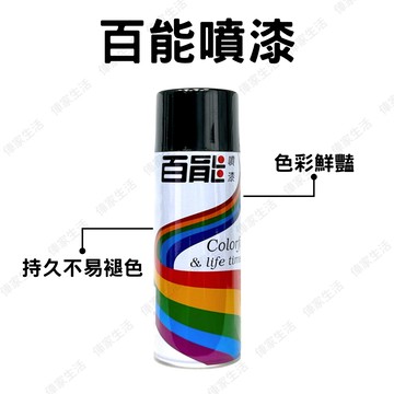 百能 噴漆 400ml 快乾 防鏽 鮮豔 持久 多功能噴漆 塗鴉噴漆 百能噴漆 PP噴漆 快乾噴漆 記號噴漆