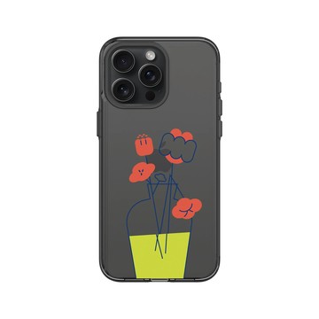 iPhone 15 Pro Max Clear 酷墨灰 - Minimalist Lifestyle / 極簡生活 - 花的姿態