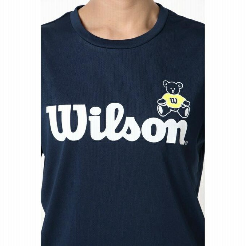 ウイルソン Wilson テニスウェア バドミントンウェア Tシャツ 半袖 レディース 限定 胸ロゴ+ベアーＴシャツ 412-279 |  LINEショッピング