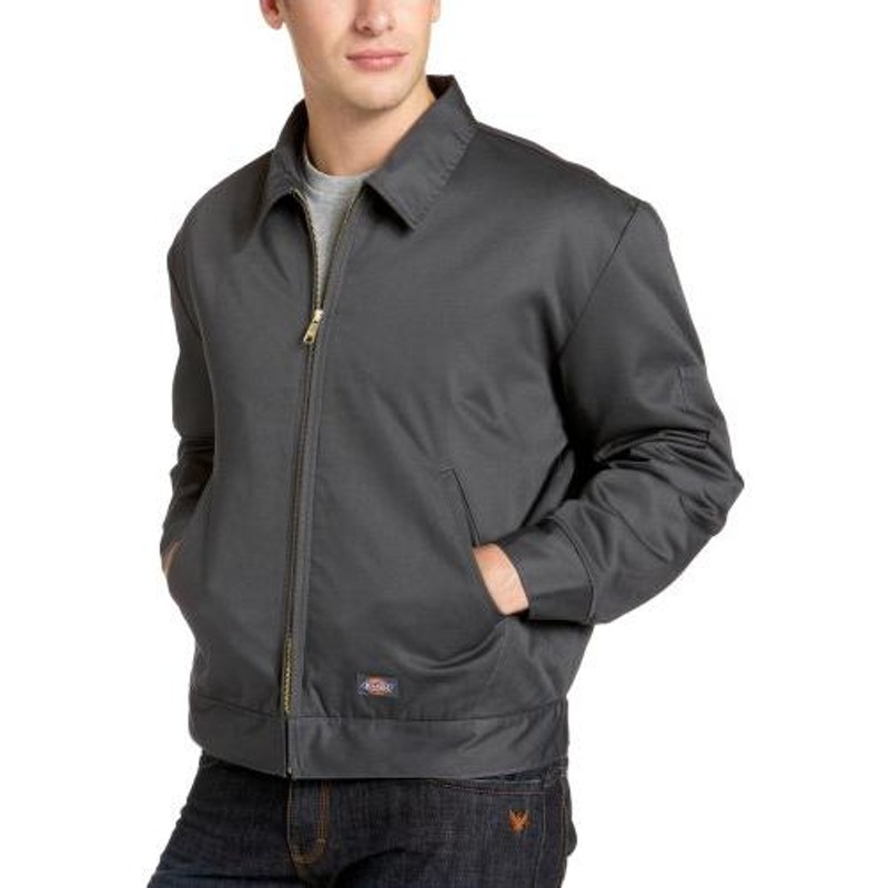 [ディッキーズ] LINED EISENHOWER WORK JACKET(アイゼンハワーワークジャケット) (Large, CH（チャコール）) - 3