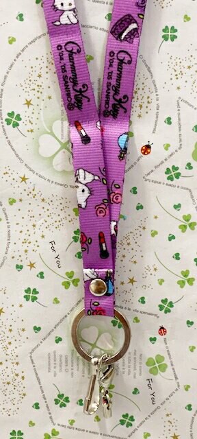 【震撼精品百貨】寵物貓 Charmmy Kitty 三麗鷗 寵物貓手機吊繩-紫#87174 震撼日式精品百貨