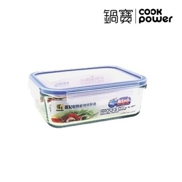【CookPower鍋寶】耐熱玻璃保鮮盒1650ml BVC-81651