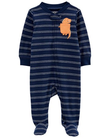 Baby Dinosaur 2-Way Zip Cotton Sleep & Play