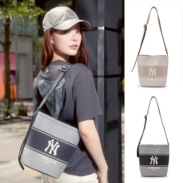 MLB 肩背 斜背 兩用 托特包 水桶包 Varsity系列 紐約洋基隊 (3ABMB015N-兩款任選)【官方旗艦店】