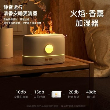 💖新品✨臺灣出貨✨火焰空氣加溼器家用宿舍氛圍桌面靜音臥室空氣氛圍燈補水房間自動