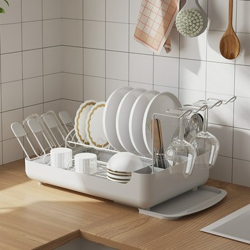 ??快速出貨?? 公司貨 碗碟收納架 家用瀝水餐具盒臺面廚房水槽碗盤架瀝水架工廠