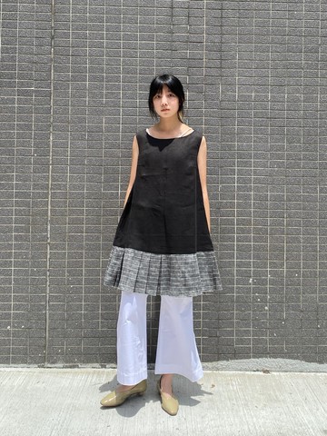 下襬開衩喇叭褲-微瑕