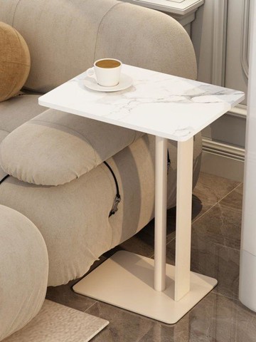 公司貨 免運 茶几 邊桌 巖板茶几桌 圓桌 北歐輕奢巖板沙發邊几客廳角幾小戶型臥室陽臺奶油風茶几桌可移動新品特價 售後保障 特惠/店長推薦 全館八折 可開發票 5k1013