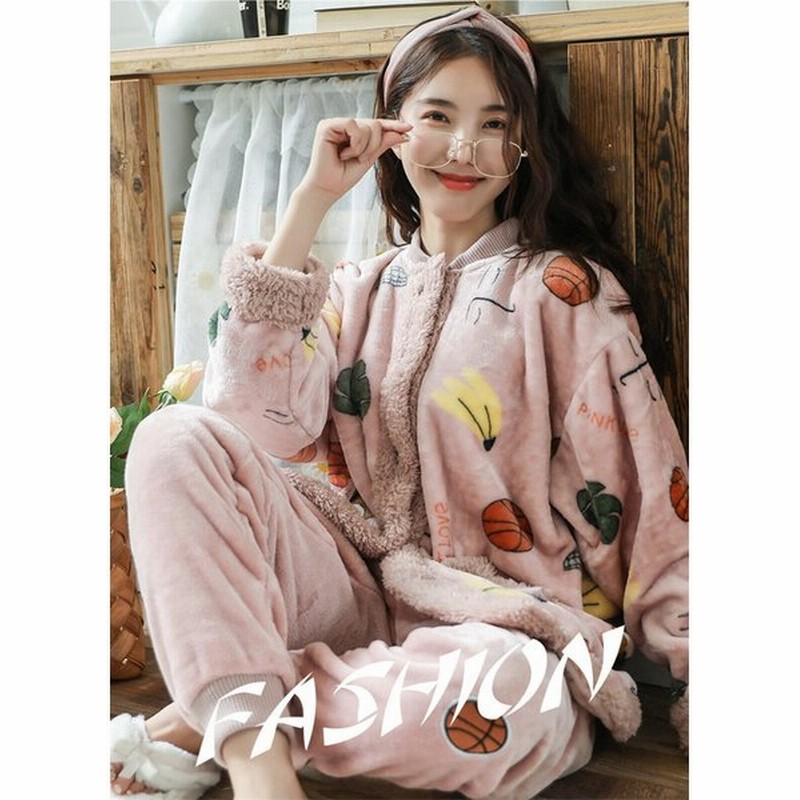 レディースふわもこ パジャマ ルームウェア 暖かい スウィート 超厚手 もこもこ防寒 ふわふわ 部屋着 女性用 寝間着 ナイトウェア 2点セット 可愛い冬物 通販 Lineポイント最大0 5 Get Lineショッピング
