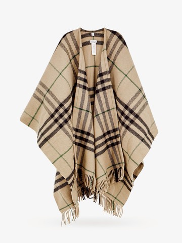 Wool and cashmere cape - BURBERRY - gender_Woman
