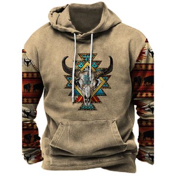 3D printed pullover long sleeved hoodie 3d印花套頭衛衣連帽衫