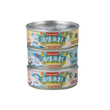 HeroMama 【24入組】- 80g 貓咪海陸派對主食罐