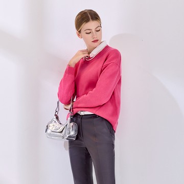 羊毛長袖針織上衣