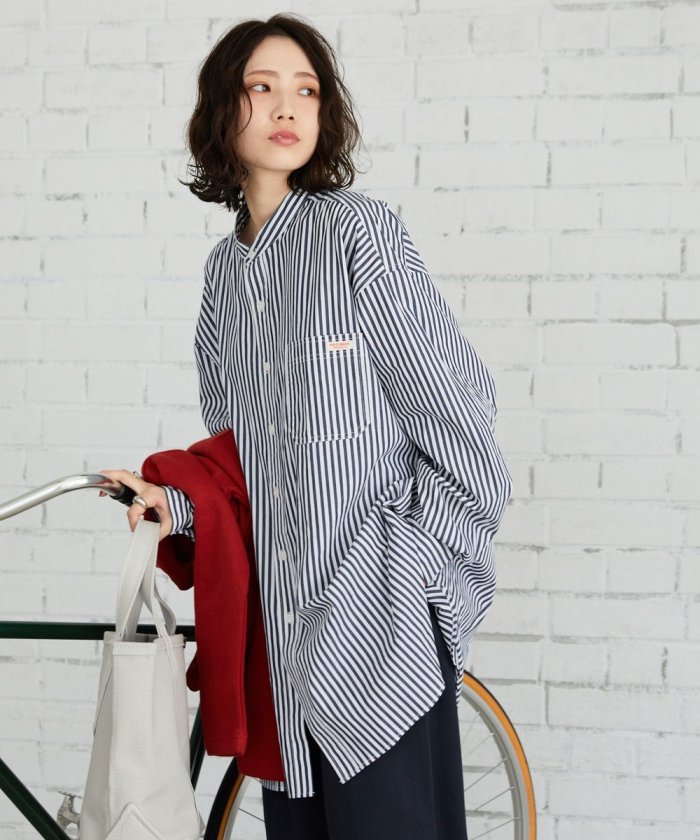 MACOBER × FREAK'S STORE ／マコバー×フリークスストア ／別注ストライプシャツチュニック【限定展開】 通販  LINEポイント最大1.0%GET LINEショッピング