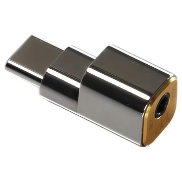 ddHiFi 解碼音效轉接頭 TC25B USB TypeC公-2.5mm母 32bit/384kHz  銀色  1個