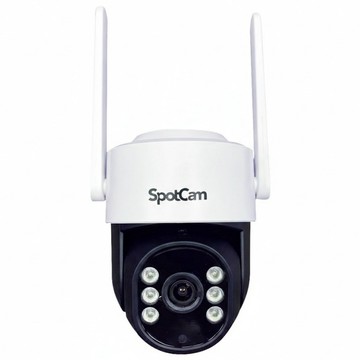 SpotCam PT1 全彩夜視可旋轉3K防水IP65網路攝影機監視器