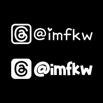 反光屋FKW 客製化 Threads 脆 IG 客製化貼紙 反光貼紙 反光貼紙 防水耐曬 車貼 多種顏色供選 防水貼紙