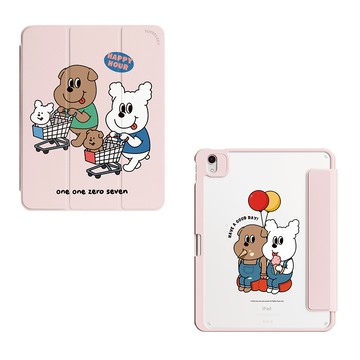 【正版授權】1107快樂購物趣強悍磁吸iPad三折/Y折保護殼