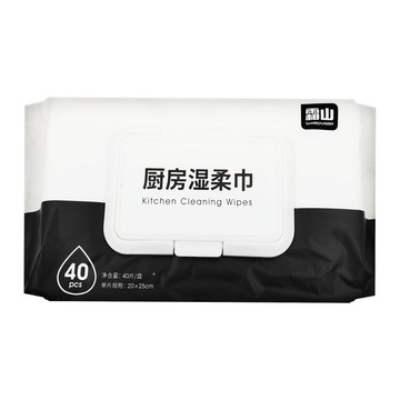 SHIMOYAMA 廚房清潔用除油去汙濕紙巾  1包  20 x 25cm