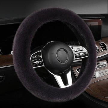 電商爆款雪貂絨汽車方向盤套輕奢舒適毛絨把套源頭工廠現貨直發