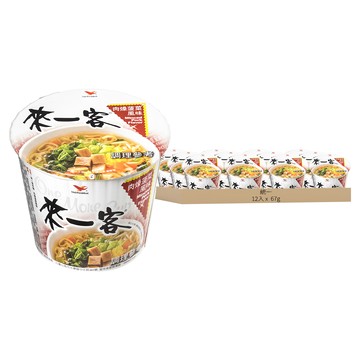 統一 來一客 肉燥菠菜風味 67g  12入