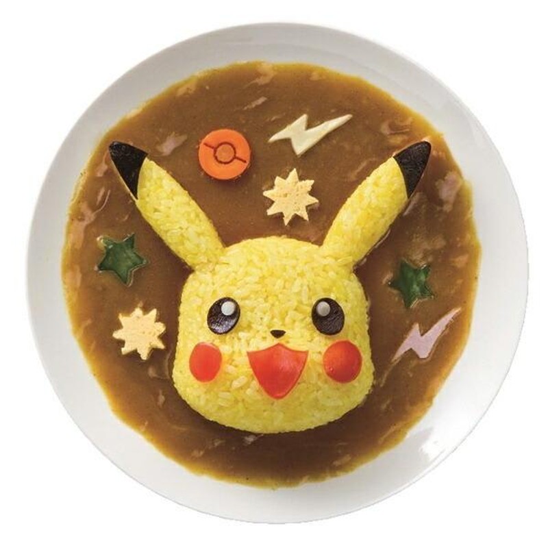 ご飯抜き型 ポケットモンスター ピカチュウ キャラカレー デコ型