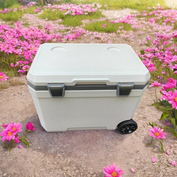 【台灣公司 可開發票】新款全PU海釣箱45升戶外露營保溫箱車載食品保鮮箱儲冰冷藏箱帶輪