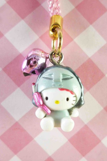 【震撼精品百貨】Hello Kitty 凱蒂貓 限定版手機吊飾-東京銀(鈴鐺) 震撼日式精品百貨