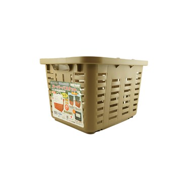 RING STAR 超級工作提籃 咖啡色 (中) SB-370 耐衝擊塑膠 日本製  370×320×245mm  1個