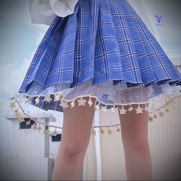 jk安全褲裙撐南瓜褲防走光蕾絲打底褲女春秋薄款下擺小星星新款潮