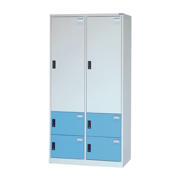 DAHFU 大富 HDF多用途6門置物櫃 2大4小鋼製門板 混色 W900xD510xH1802mm 全鋼製 / 個 HDF-KS-5202