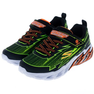SKECHERS 男童系列 燈鞋 LIGHT STORM 2.0 寬楦款 - 400149WLBKLM