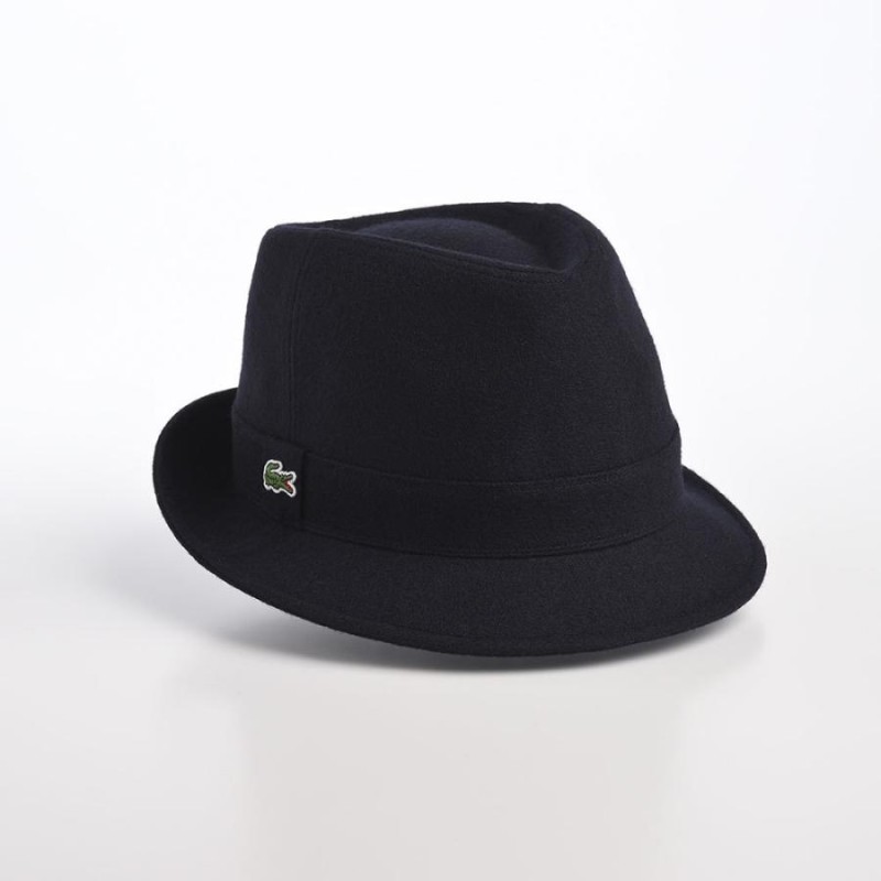 LACOSTE 中折れハット 帽子 メンズ 紳士帽 ソフトハット MELTON WOOL