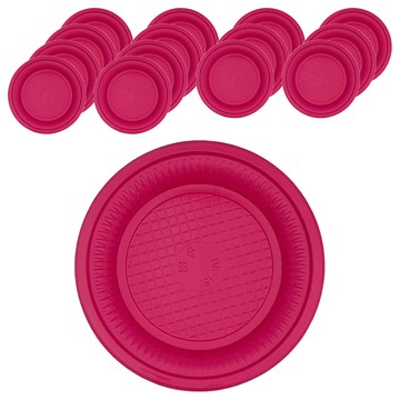 丞富塑膠 百貨King 中圓盤/免洗餐盤  5個  3組