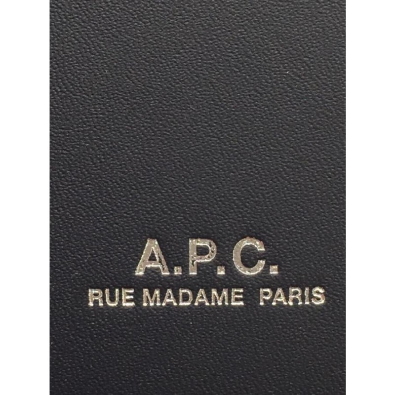 A.P.C.◇2つ折り財布/レザー/BLK/無地/メンズ/ST0261 | LINEブランドカタログ