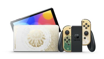 NS Switch OLED 薩爾達傳說 王國之淚  特仕版 主機 THE LEGEND OF ZELDA (台灣公司貨)