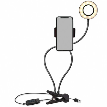 AHOYE LED直播美顏調色溫補光燈手機支架  ​單一顏色  1個