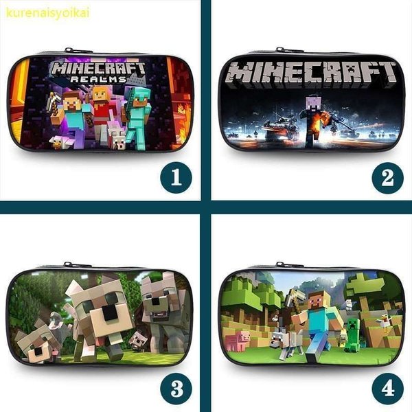 送料無料 新品 マインクラフト エンダーマン マイクラ マルチケース 筆箱 コインケース 小銭入れ
